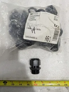 Heyco M3454 PG-21 Black Liquid Tight Cord