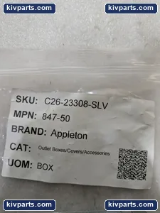 Appleton 847-50 Steel Square Outlet – actual item, photo 2 of 6