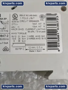 Eaton FAZ-D15/1-NA-SP Xefect Unit Circuit Breaker – actual item, photo 3 of 6