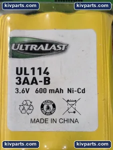 UL1143AA-B 600 MAH Codeless Phone Battery – actual item, photo 2 of 4