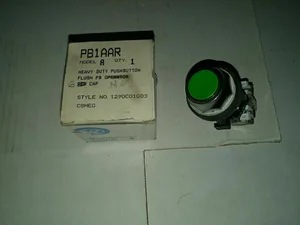 Westinghouse PB1AAR Push Button Green Flush Operator