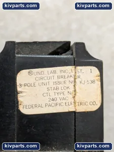 Federal Pacific Circuit Breaker – actual item, photo 11 of 12