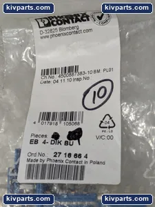 Phoenix Contact 4-DIK Blue Terminal – actual item, photo 2 of 4