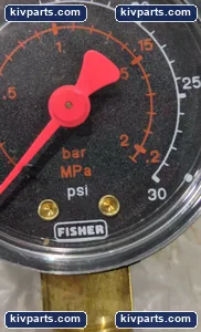 Fisher 11B8580X062 Pressure Gauge – actual item, photo 4 of 5