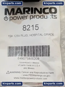 MARINCO POWER PRODUCTS 8215 15A 125V PLUG – actual item, photo 2 of 6