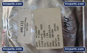 Dresser-rand 69L122 Acushnet 002-272-274 O-Ring Seal – actual item, photo 2 of 3