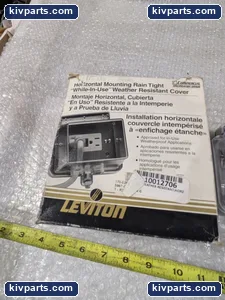 Leviton 5997-CL Weather Resistant Cover – actual item, photo 3 of 12