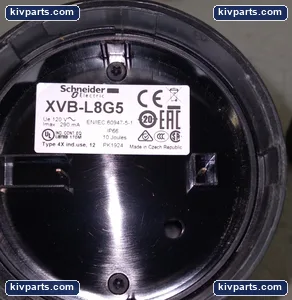 Schneider Electric XVB-L8G5 Orange Beacon Light – actual item, photo 3 of 5
