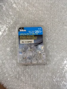Ideal RJ-11 6P6C Voice/Phone Modular Plugs – actual item, photo 1 of 5