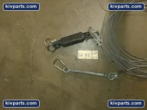 Newco Wire Rope 75 Ft 5/8 3/8 Inch with Harnesses Industrial Lifting Rigging USA – actual item, photo 2 of 3
