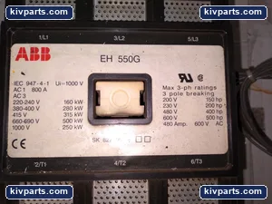 ABB EH550G-PRL11 EH Motor Contactor – actual item, photo 2 of 5