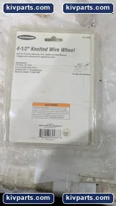 WARRIOR 4-1/2" Knotted Wire Wheel – actual item, photo 3 of 5