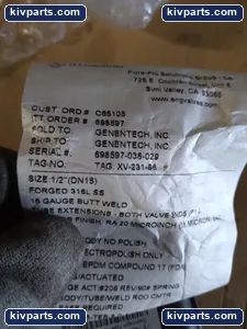 ITT 5-F-420-703 698597-036-028 Diaphragm Valve – actual item, photo 3 of 4