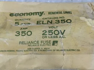 Reliance Electric Economy ELN 350 Renewal Fuse