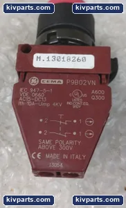 General Electric AC15-DC13 Red Extended Pushbutton – actual item, photo 2 of 4