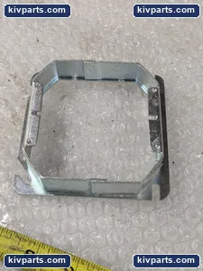 Steel Square Box Extension Ring 8.5 cu in 4 in Single Gang Electrical Cover .. L – actual item, photo 2 of 4