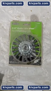 WARRIOR 4-1/2" Knotted Wire Wheel – actual item, photo 4 of 5