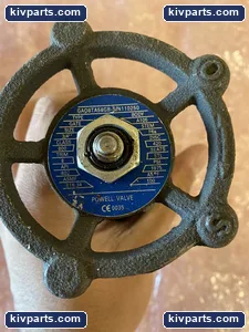 Powell GA08TA58BG A105 Gate Valve – actual item, photo 4 of 5