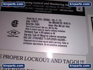 Thermon TC101A-SSR30A-120-F-P3 HeatChek Temperature Controller – actual item, photo 2 of 5