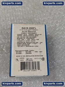 Thomas & Betts RA18-250FL Sta-Kon Nylon Female Disconnect – actual item, photo 4 of 5