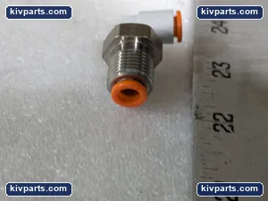 SMC 18001-04 Pneumatic Bulkhead Elbow Fitting – actual item, photo 4 of 7