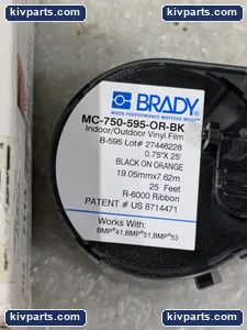 Brady MC-750-595-OR-BK Printer – actual item, photo 2 of 4
