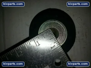 Rubber Roller Wheels 2.75in Diameter Metal Hub Lot of 4 Industrial Equipment – actual item, photo 5 of 7
