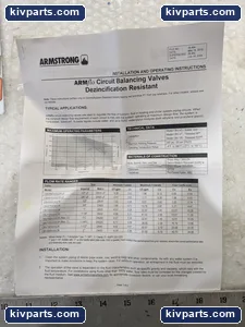 Armstrong CBV050VTCR ARMflo Circuit Balancing Valve – actual item, photo 4 of 5