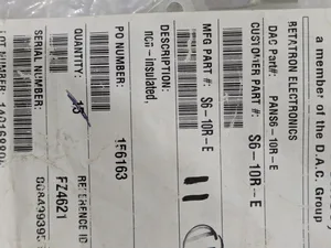 Panduit S6-10R-E Tubular Ring Terminal