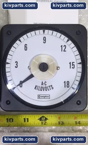 Crompton 007-05GA-PZWD-C7 ANSI AC Voltmeter Panel Meter – actual item, photo 3 of 5
