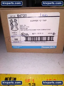Thomas 54720 Bett Copper TAP 8-4 Lugs – actual item, photo 3 of 3