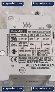 Allen-Bradley 1492-CB3 Supplementary Protector – actual item, photo 5 of 6