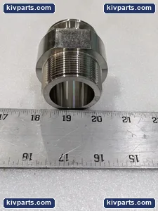 ADAPTER CLAMP TO thread stainless steel 1.5 X 1.5" – actual item, photo 3 of 6