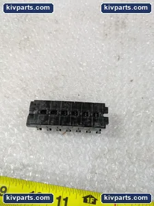 6 Position Barrier Terminal Block Strip Black CON Markings Industrial Control – actual item, photo 3 of 6