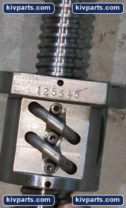 Ball Screw Assembly Flanged Nut External Return Tubes Machined Journal Ends – actual item, photo 4 of 5
