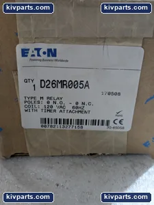 Eaton D26MR005A Timing Relay – actual item, photo 2 of 4