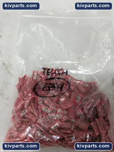 Red Insulated Female Quick Disconnect Wire Terminals Crimp Connectors LOT OF 50 – actual item, photo 3 of 5
