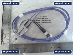 Corning P2J50-2-5B77TBK-10-3M Duplex Fiber Optic Patch Cable – actual item, photo 2 of 3