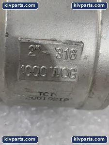 PinAcle 2 in 316 Stainless Steel 2 Piece Full Port Ball Valve 1000 WOG FNPT – actual item, photo 5 of 6