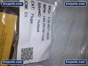 Hubbell HBL26CM11VB Plugs – actual item, photo 3 of 4
