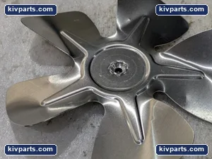 fan BLADE 5", FAN, 0.25 DIA, SHAFT metal – actual item, photo 3 of 4