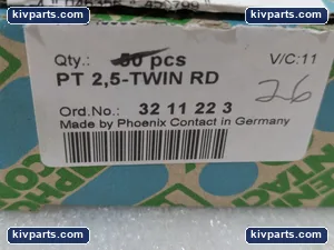 Phoenix Contact 5-TWIN PT 2 RD 3211223 Terminal Block – actual item, photo 2 of 6