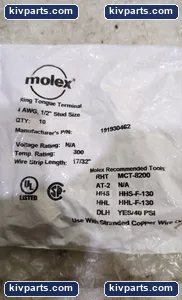 Molex MCT-8200 191930462 Copper Ring Terminal – actual item, photo 2 of 5