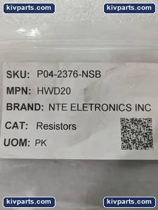 NTE HWD20 Flameproof Metal Film Resistor – actual item, photo 2 of 7