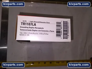 Cooper TR1107LA Duplex Receptable – actual item, photo 4 of 6
