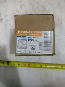 Hubbell Raco Square Surface Cover