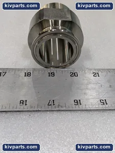 ADAPTER CLAMP TO thread stainless steel 1.5 X 1.5" – actual item, photo 2 of 6