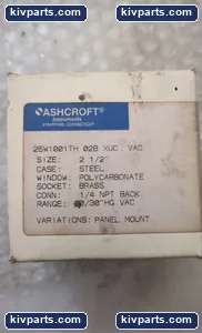 Ashcroft 25W1001TH Vacuum Gauge – actual item, photo 4 of 4
