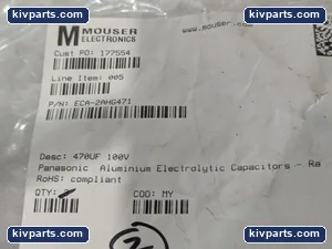 Panasonic ECA-2AHG471 Aluminum Electrolytic Capacitor – actual item, photo 2 of 5