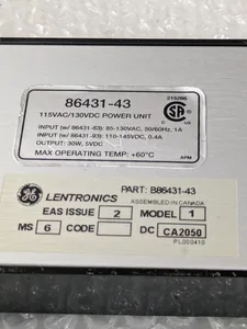 General Electric B86431-43 Lentronics